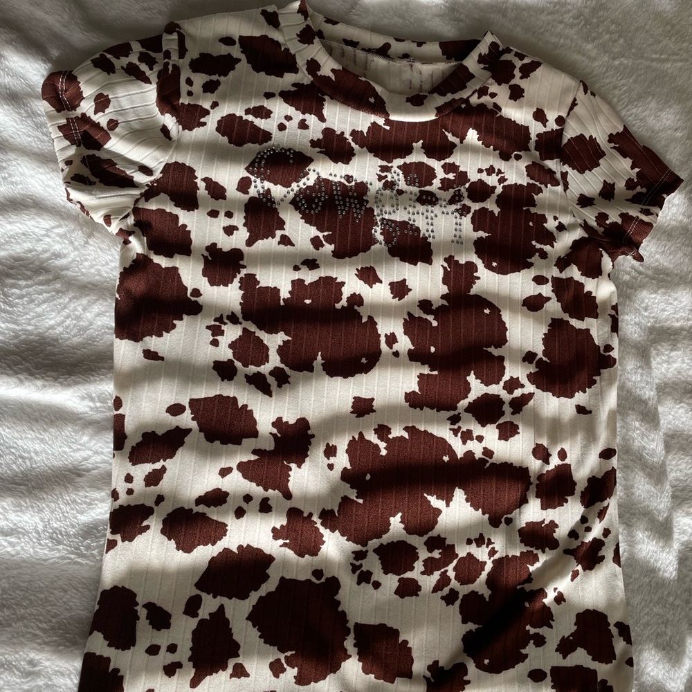 Cow print shirt | S